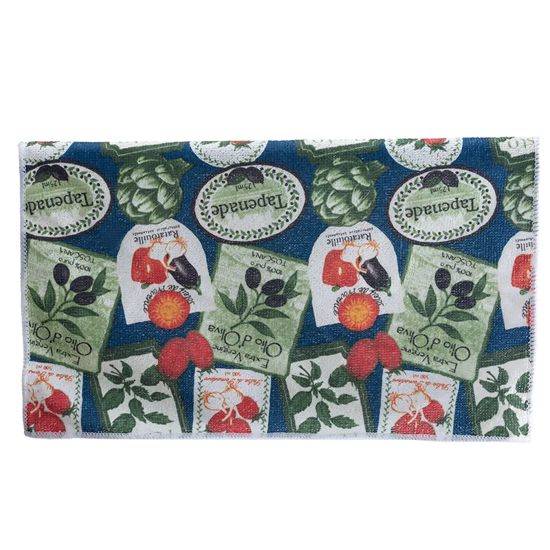 Hot selling Custom cleaning household supplies microfiber cleaning cloth Absorbent microfiber drying towel kitchen cloth 40*48cm