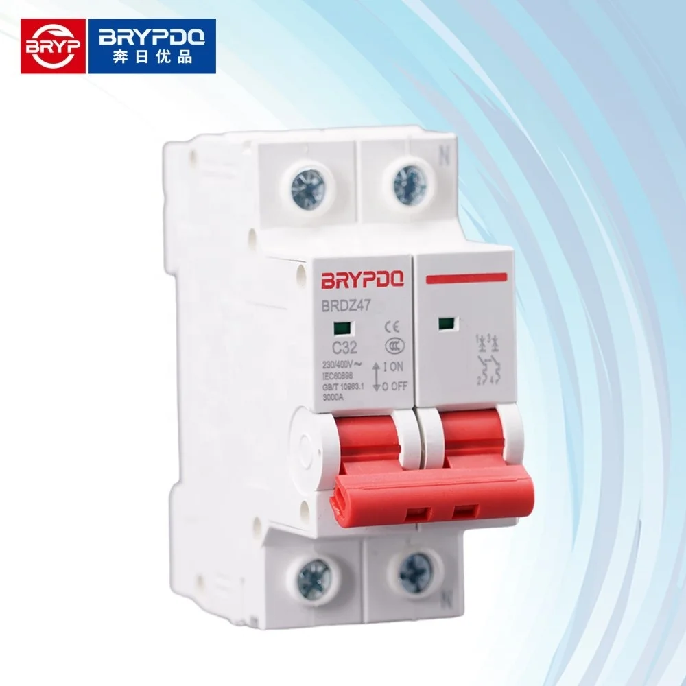 manufacturers 2P 6A 10A 16A 20A 25A 32A AC MCB smart home voltage protector Air breakers miniature circuit breaker