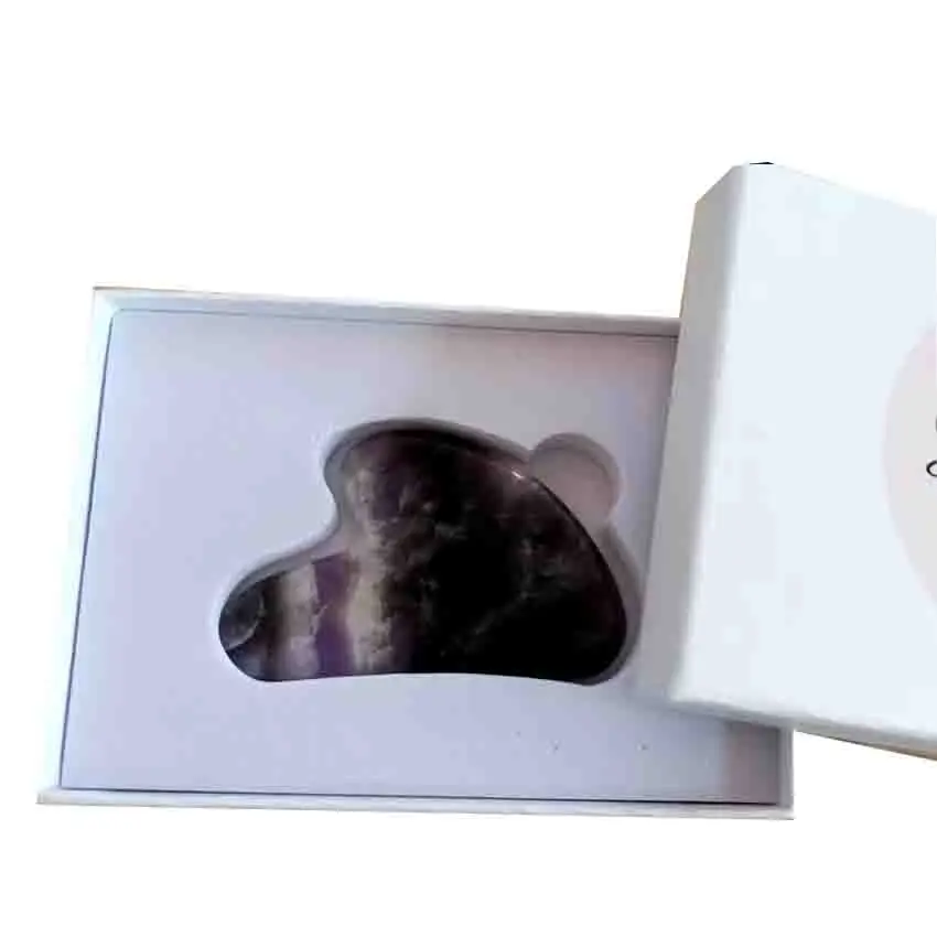 Gemstone Rose Quartz Jade Gua Sha Stone Massage Tool Ready To Ship, Can mix buy