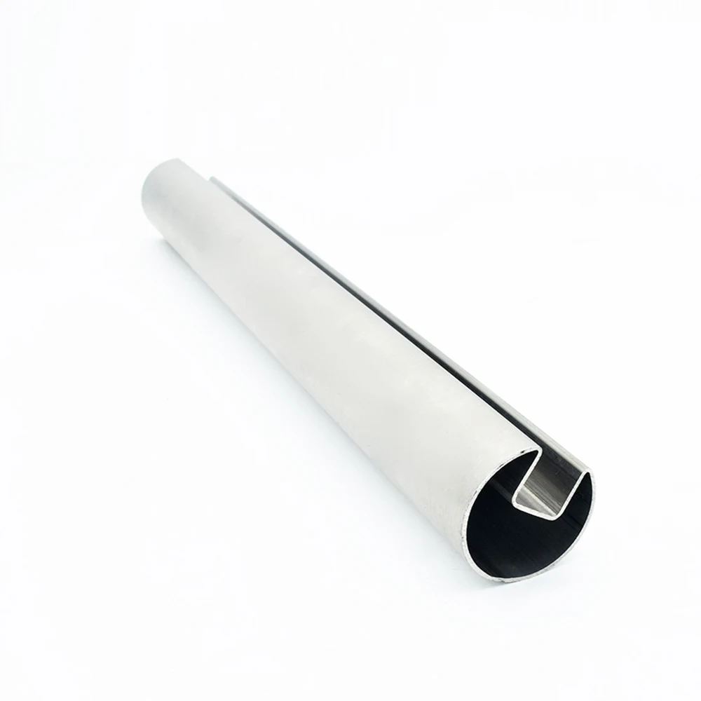 Groove Tube Stainless Steel Slotted Pipe Round Stainless Steel Handrail Slot Tube