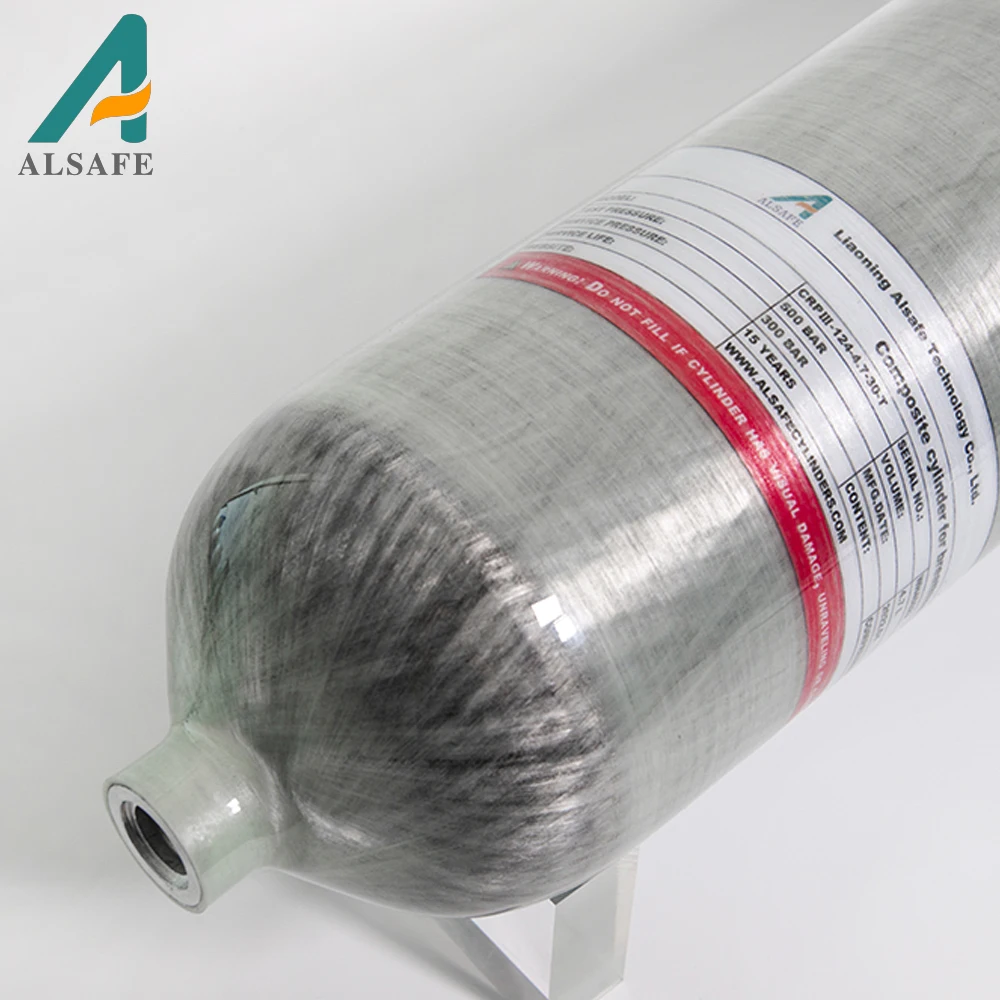 Alsafe противопожарное оборудование из углеродного волокна Композитный воздушный компрессор scba цилиндр 4 7 л 300 бар дыхательный аппарат