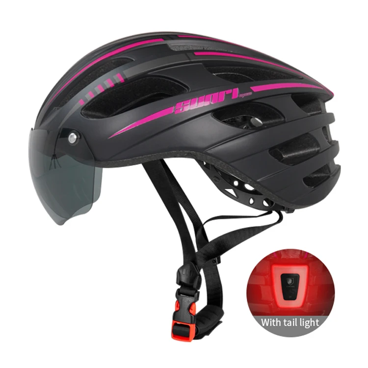 
SUNRIMOON helmet Magnet Glasses Safety Protection Head Guard Rechargeable Rear Light Casco de ocio urbano 