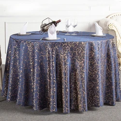 100% Polyester And Jacquard Design Table Linens Round Table Cloth