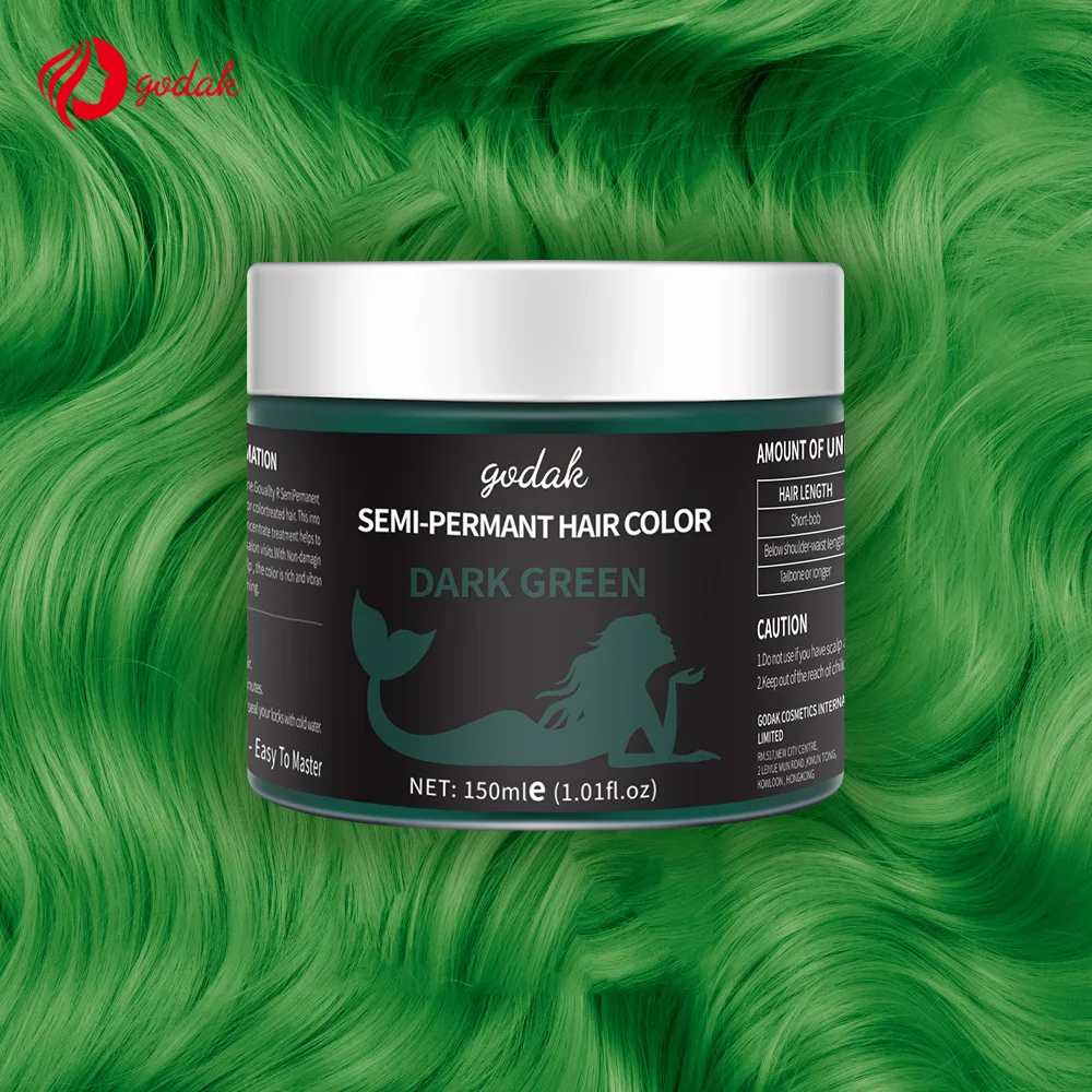 10 Colors Temporary Hair Color Cream Easy Coloring Semi Permanent Hair Dye Private Label Hair Color