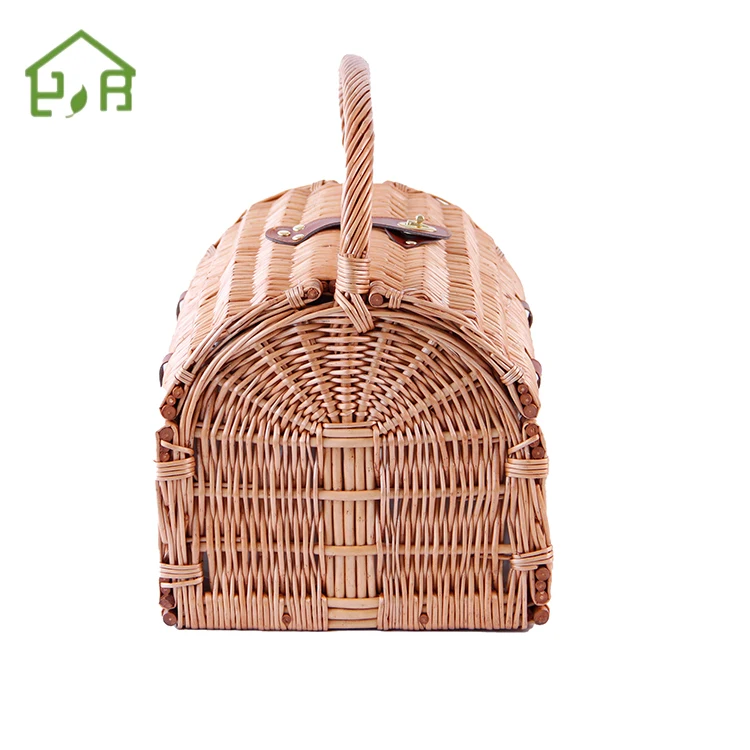Wholesale set for 4 waterproof cooler wicker Picnic basket