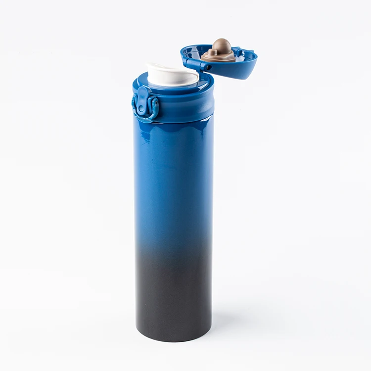 Bounce Lid Different Design Stainless Steel Sports Bottle Outdoor Straight Thermal Water Bottle with Tea Infuser