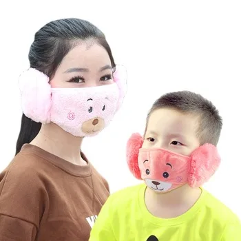 New Fancy Animal Winter Children Adult Cartoon Earflap Cute Comfortable Soft Velvet Earmuff plush warm Ear Muffs