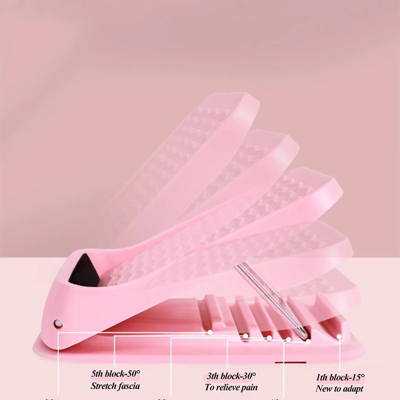 Portable Foot And Leg Stretcher Foot Stretcher Board 7 Positions Adjustable Anti-Slip Ankle Calf Slant Board for Yoga Exercise