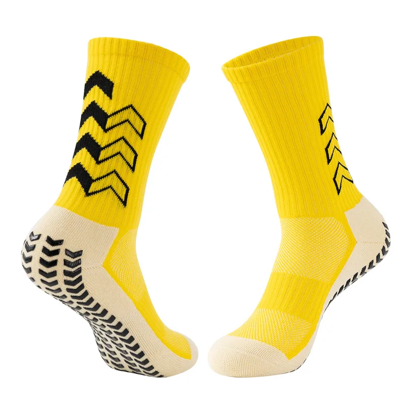Wholesale Anti Slip Sock Non Slip Soccer Grippy Sport Football Grip Socks Adult Anti Skid Socks