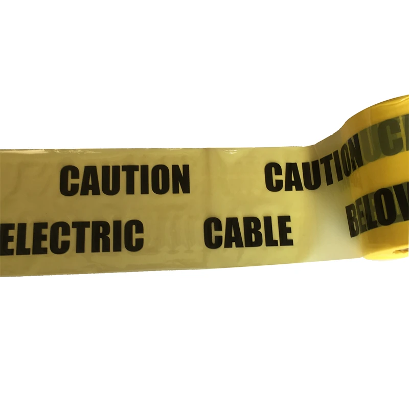 underground warning tape Caution Electric Cable Line Below