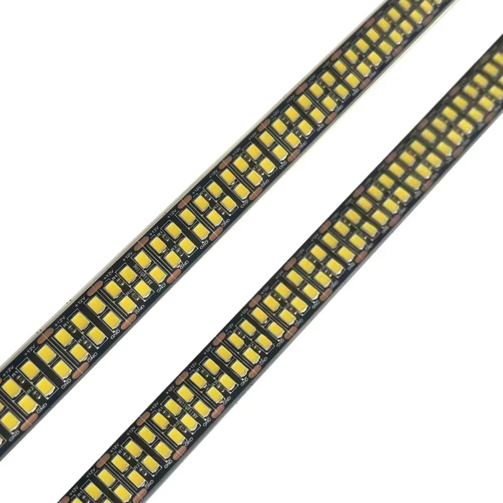 High Quality CRI RA 95-97 Double Row High Power 0.5W/LED superbright 5730 12v 24v 288 360 480 leds/m smd strip light led 5730
