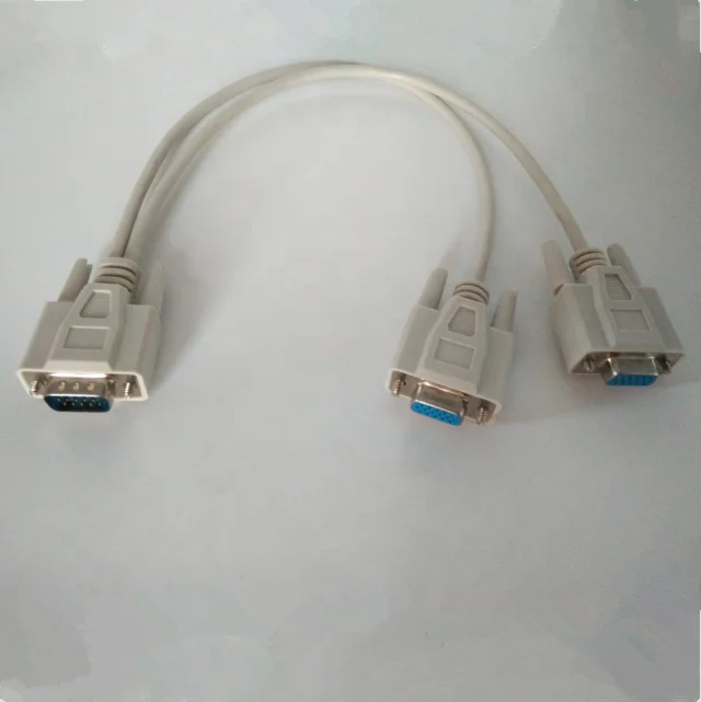 1ft+1ft hdb15m to 2 hdb15f vga spliter cable
