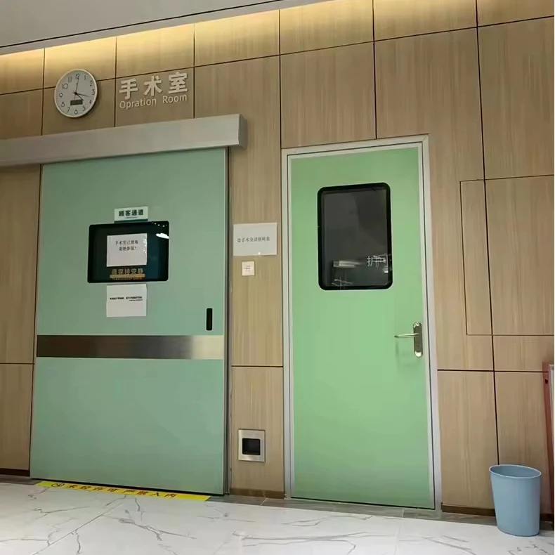 High Quality Stainless Steel Airtight Flush Sliding Hermetic Hospital Operating Room Cleanroom Electric Sliding Door