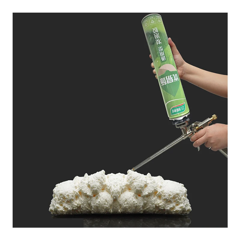 3trees Elastic Polyurethane Foam Caulk Strong Adhesion PU Foam Polyurethane Adhesive For Door And Window Caulking