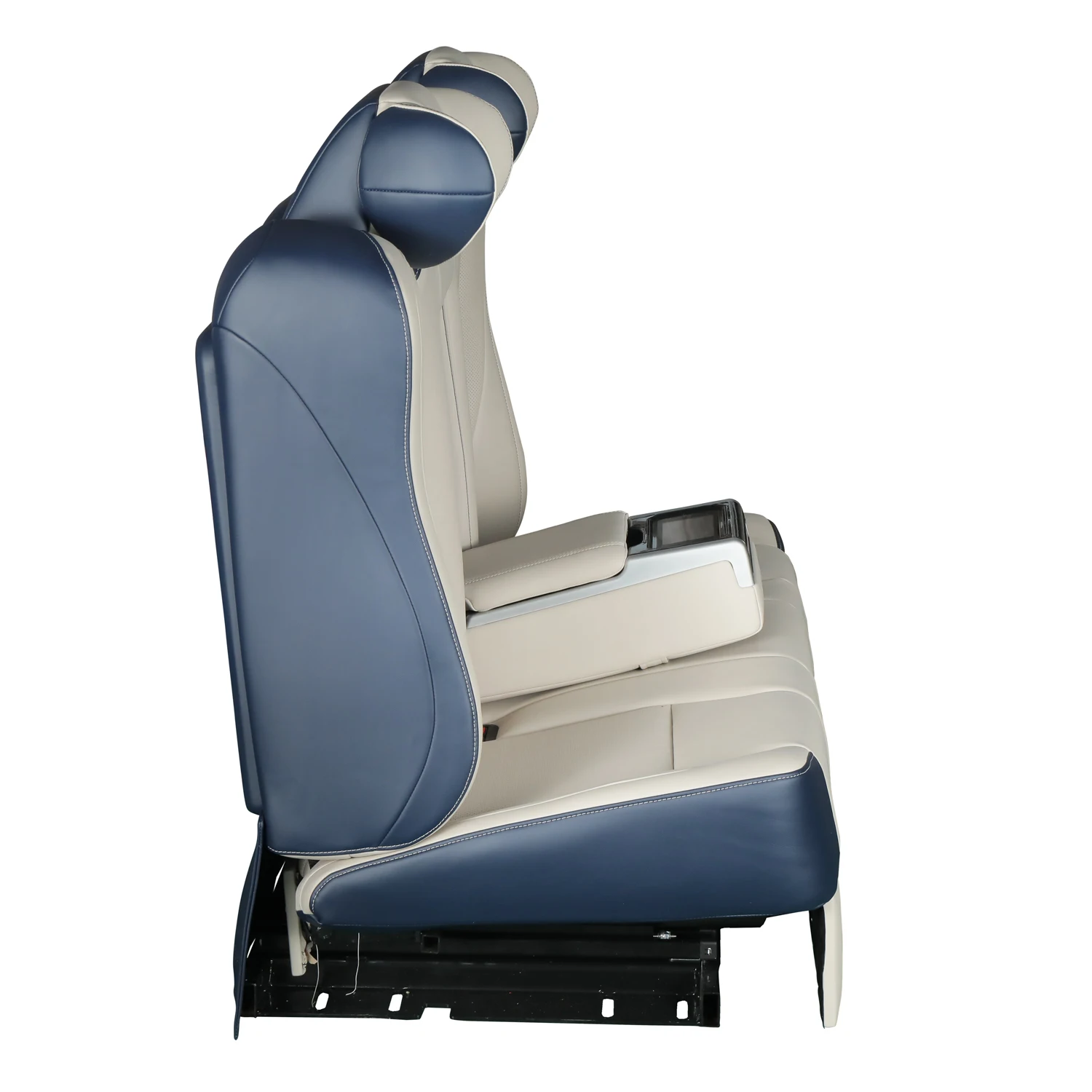 Luxury Electric motorized VIP  Leather auto back Seats flat sofa bed for MPV limousine van RV motor home camper van mini bus (1600397107527)