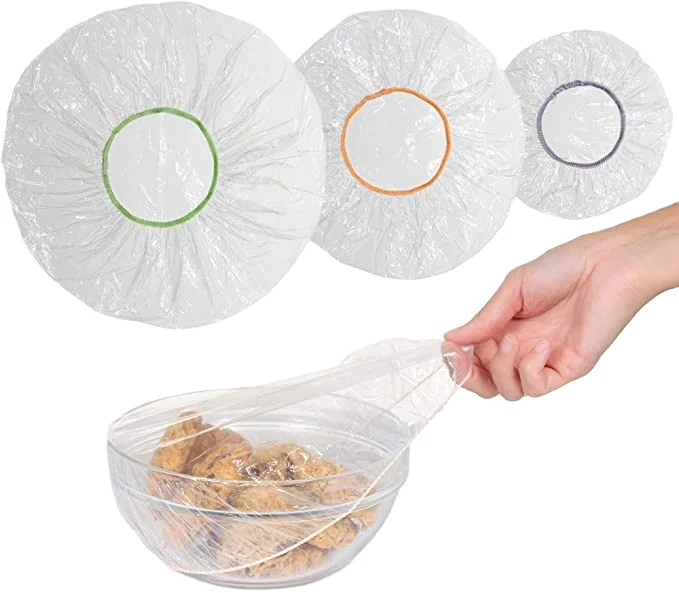 
100PCS Reusable Elastic Wrap Bowl Covers Food Storage Alternative To Foil For Family 
