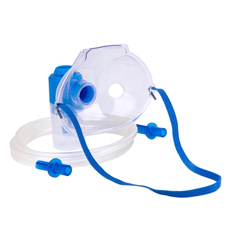 Factory CE authentication Medical Grade air compressor nebulizer Breathing Venturi PVC adult Disposable nebulizer mask