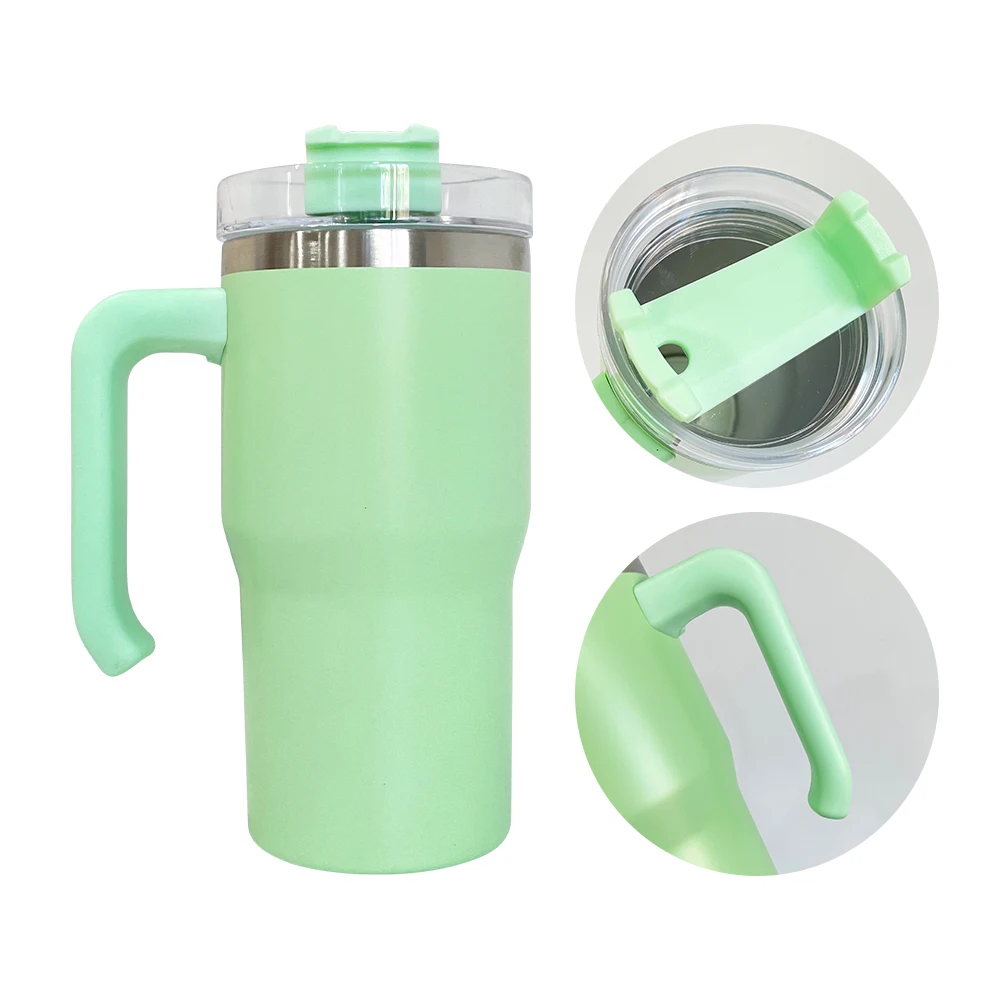 macaron coloredblank sublimation kids 20oz tumbler with handle kids student toddler travel mugs 20oz 40oz tumbler