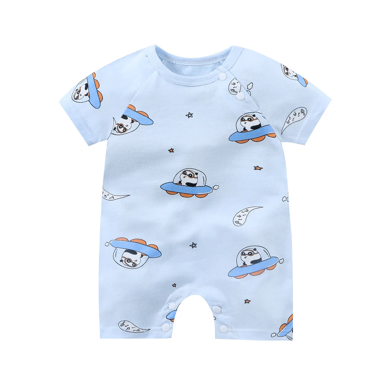Baby Bodysuit Solid 1Pack Short-Sleeve Onsies for Infant Girls Boys 0-24 Months