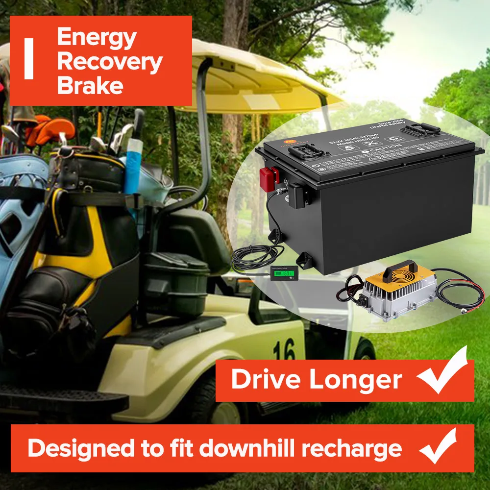 OEM ODM Best electric golf cart battery 36v 48v 60v 72v 50ah 72ah 105ah 160ah lifepo4 golf cart battery