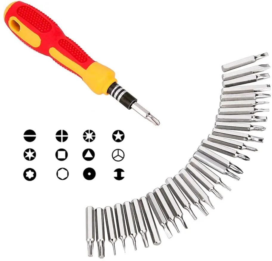 Household Rechargeable Cordless Flashlight Lithium Electric Drill Screwdriver Electric Screwdriver