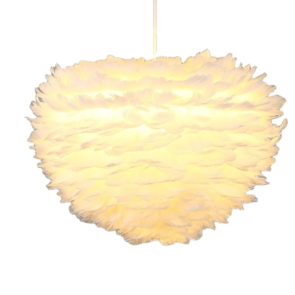 
feather lamp feather stand light light feather piece 
