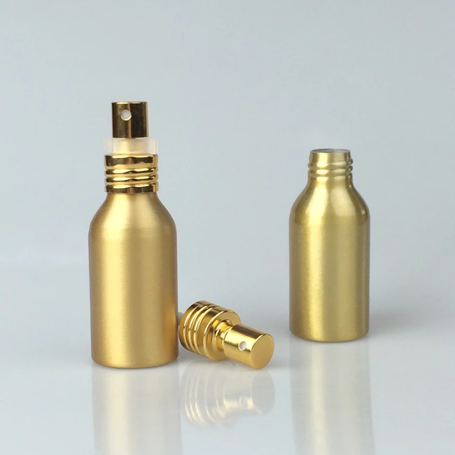 Aluminum Bottles 30 Ml 50ml 100 Ml 150 4oz 200ml 250 Ml 5 Oz Empty Matte Black White Metal Bottle Sprayer Pump With Screw Top