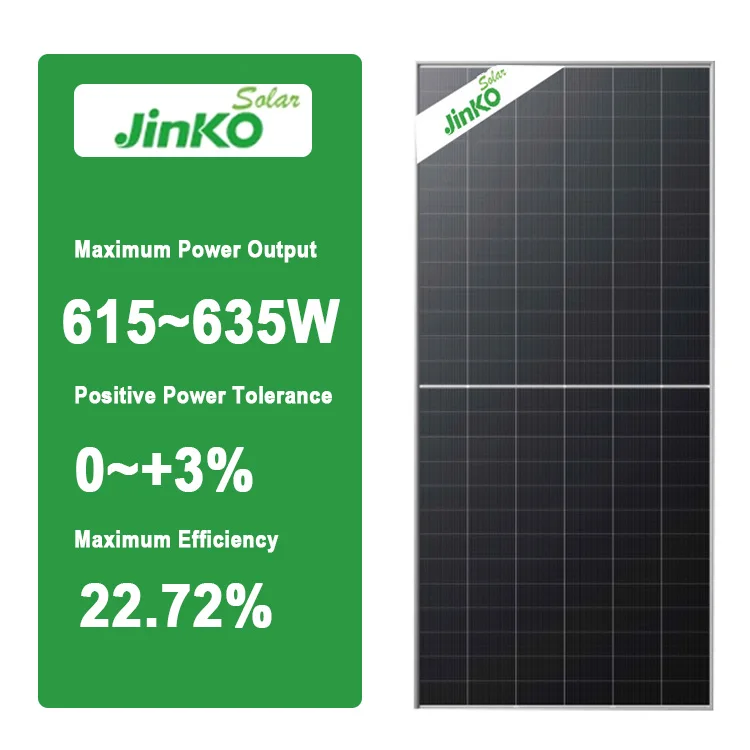 Jinko Tiger Neo N-type 78HL4-(V) 615-635 Watt MONO FACIAL Solar MODULE Solar Panel Price 615 620 625 630 635 Watt