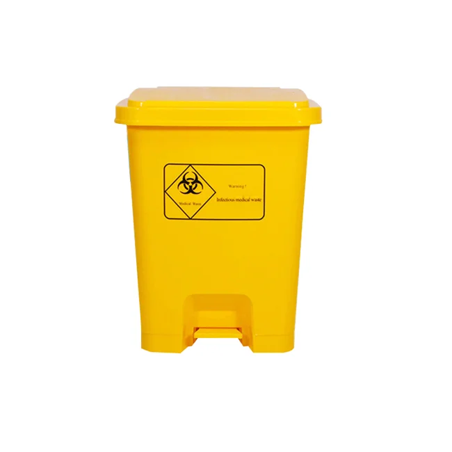 High Quality Custom Wholesale 40L Foot Pedal Household Garbage Can Medical Bin With Lid