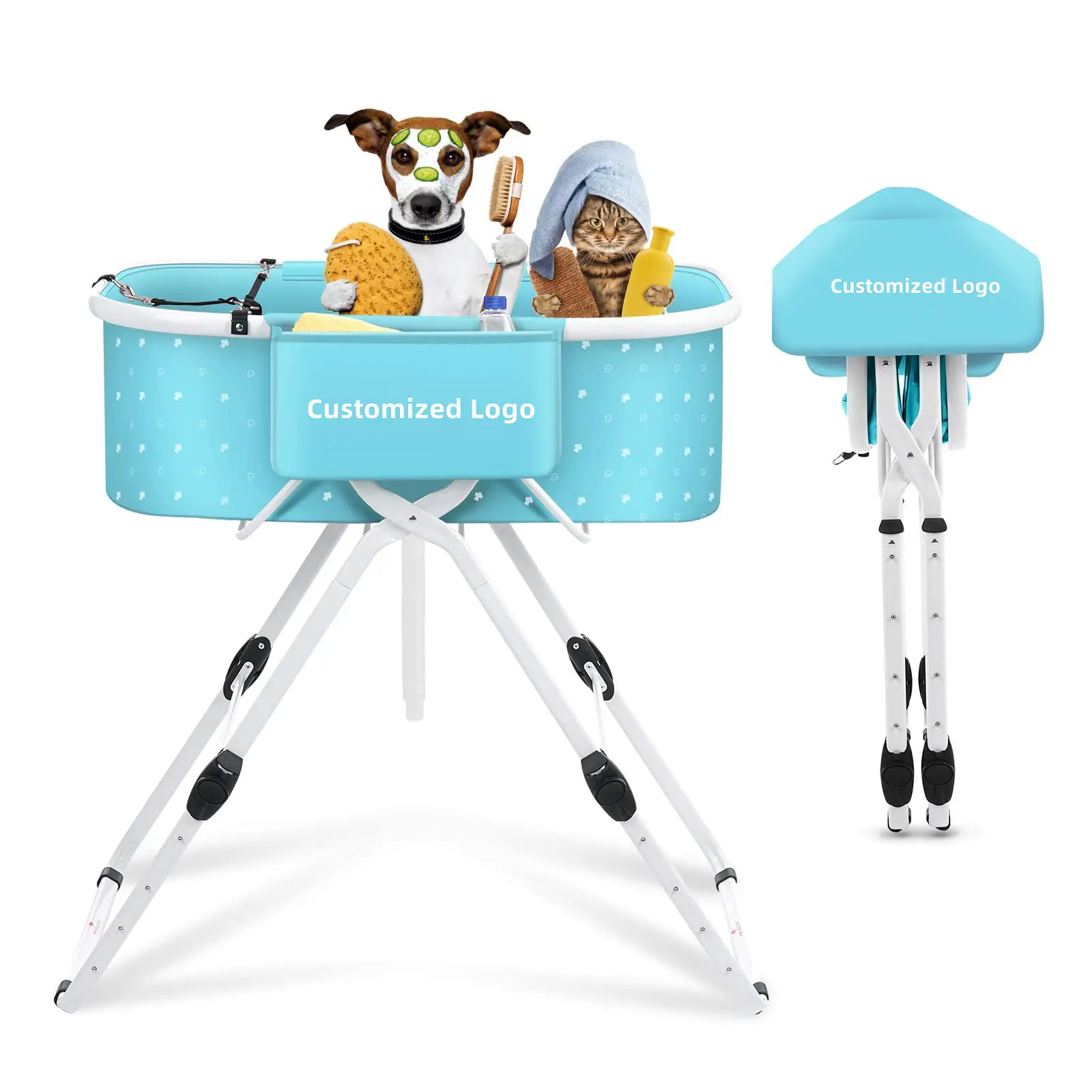 Dog and Cat Bath Indoor and Outdoor Universal Bath Pool Multi-Functional Bath Rack