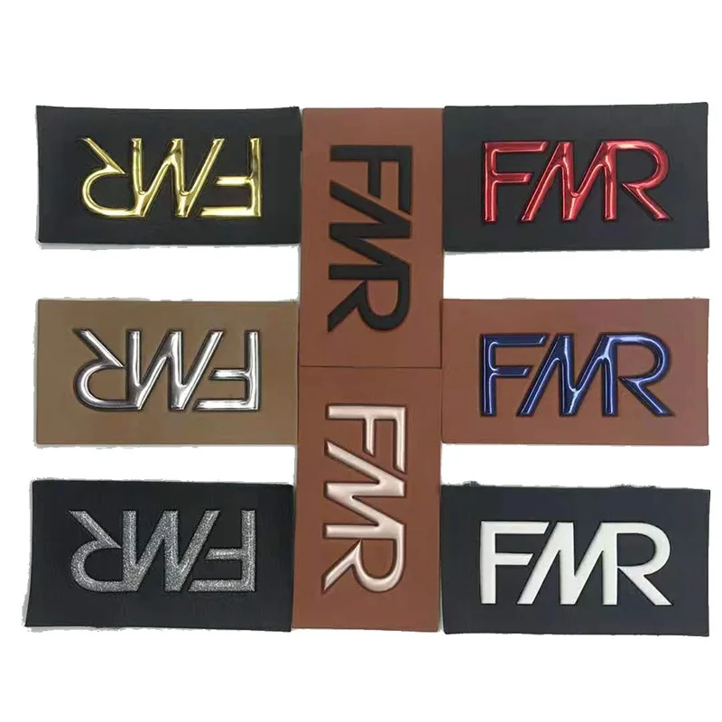 Custom 3D Logo Metallochrome Color Material Logo Three Tridimensional TPU Heat Press Transfer Logo