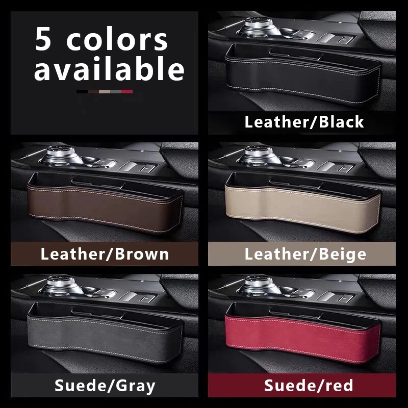 Multifunction Car Seat Organizer Box Universal Seat Gap Pocket for Wallet Coins Keys Card Cup Phone Holder