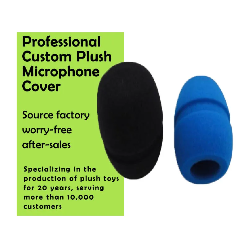 Professional customization of any shape and model of windproof microphone foam cover spray-proof rabbit hair lavalier microphone