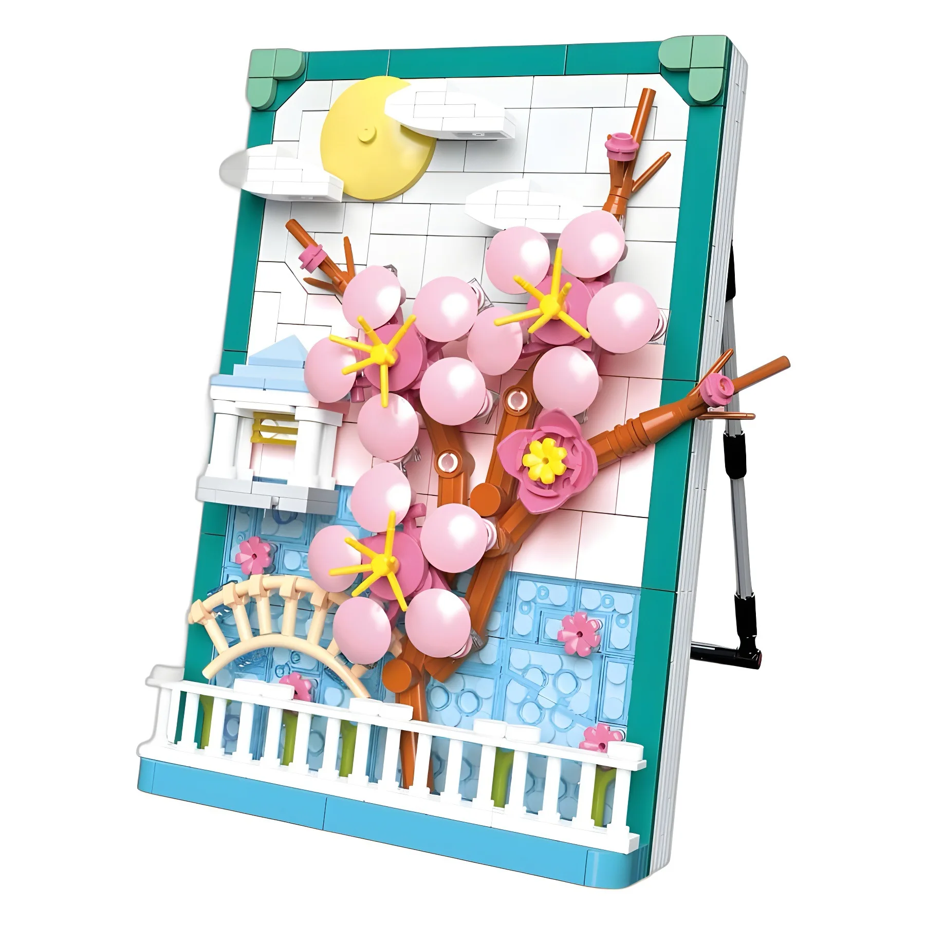 Zuanma 112  orchid daisy Plum blossom bamboo flower Photo Frame model decoration Building Blocks Plastic Toy gift for kids girl