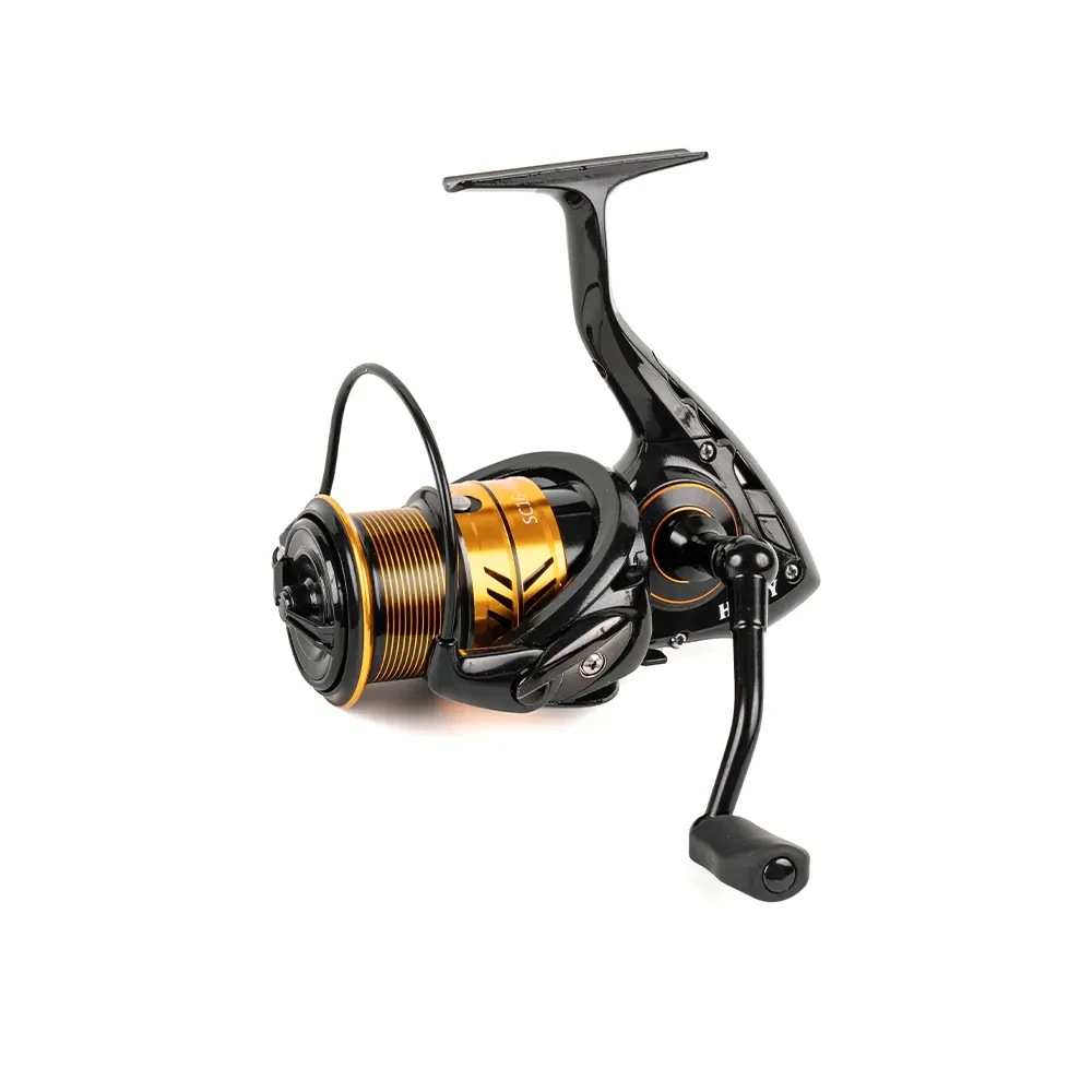 Fishing reels   Graphite  body spinning reel   Spinning fishing reel 3000  Aluminium Bronze Pinion Gear, Zinc Alloy Drive Gear