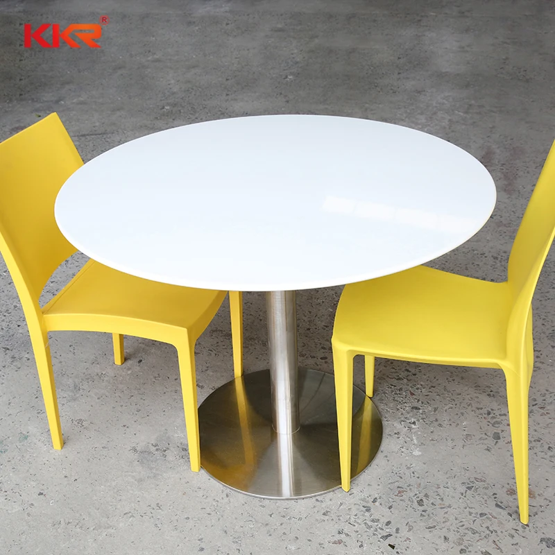 KKR high end solid surface table for dinning room coffee table for store ice cream store tabletop