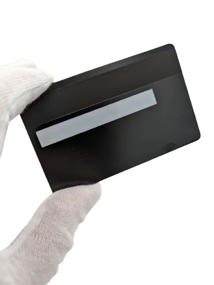 Custom Laser Blank Stainless Steel Metal Credit Card Bank ATM VISA Card Wiht 4442 chip Slot