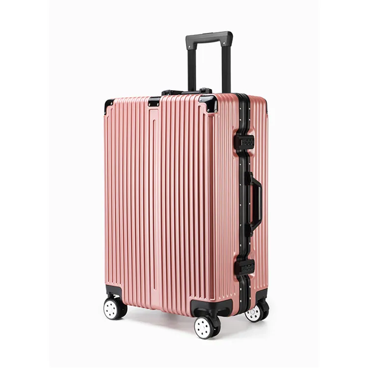 
Wholesale Multicolor ABS Travel Luggage Bags Cases With Aluminum Frame Waterproof Luggage 