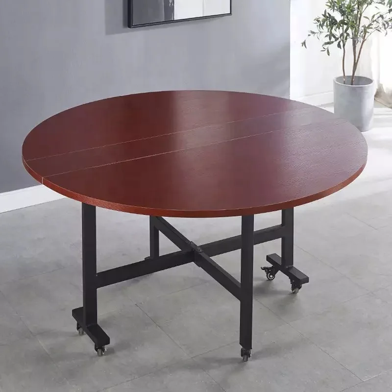 Creative living room household movable table multifunctional large round table