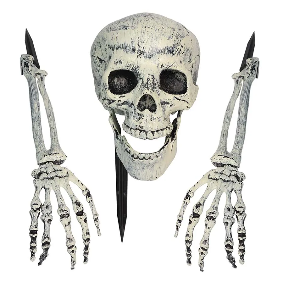 2024 Halloween Decorations Plastic Creepy Garden Animated Body Halloween Decoration Ghost  Halloween Human Mr Bones Skeleton