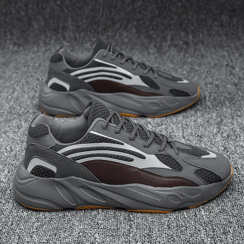  2021 модная трендовая Мужская обувь большого размера yeezy 700 повседневная дышащая сетчатая спортивная для