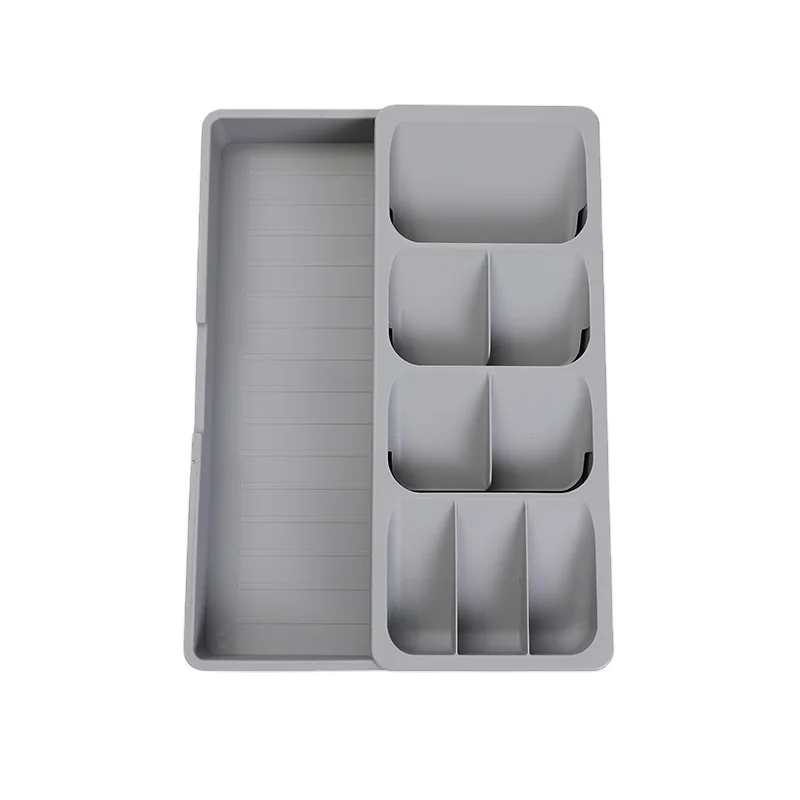 Food Grade Drawer Store Plastic Kitchen Drawer Organizer Tray for Cutlery Utensil and Gadgets