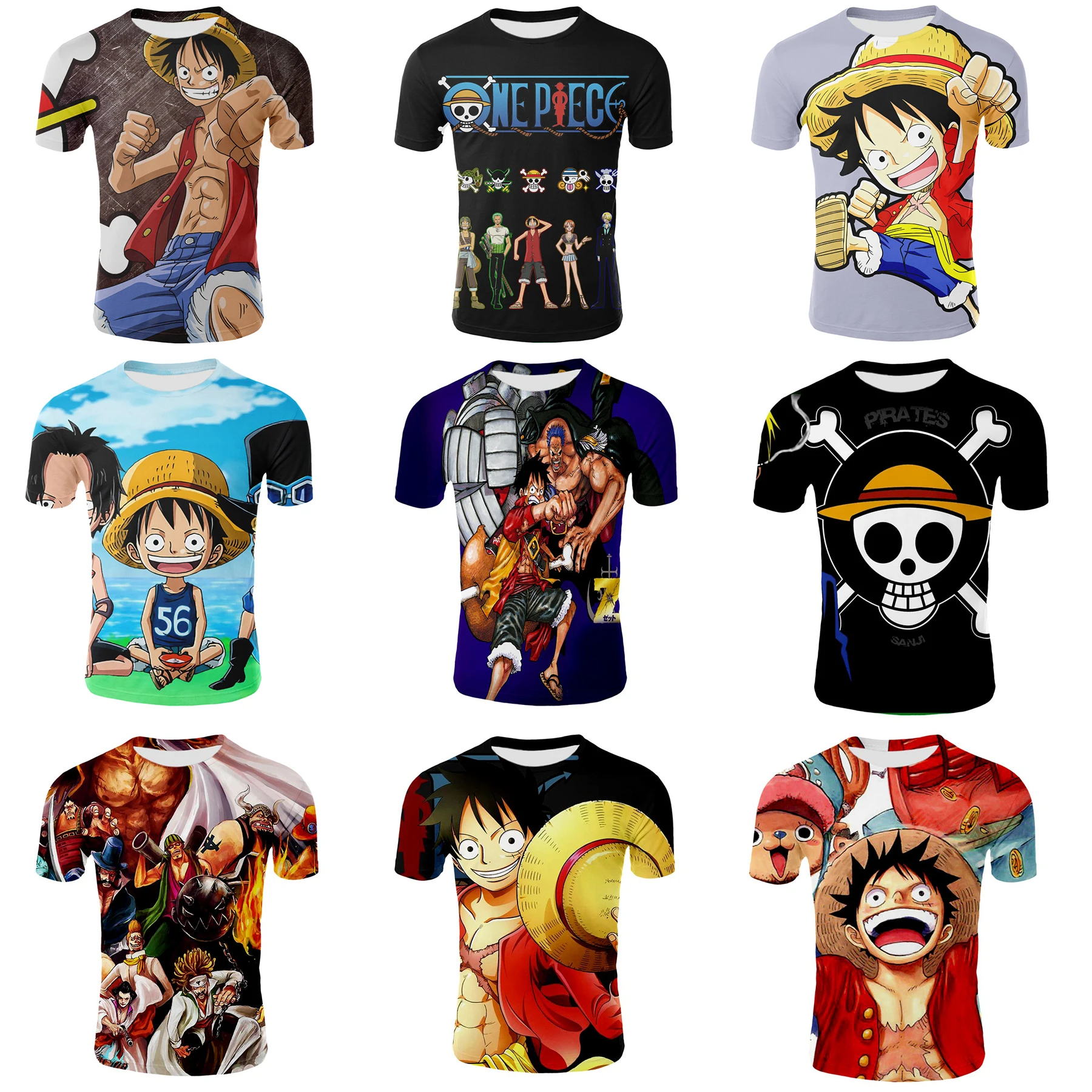 Anime yugioh Short Sleeve 3D Reversible Full T-Shirt Top Unisex T-Shirt Anime YuGiOh T-Shirt animation clothing