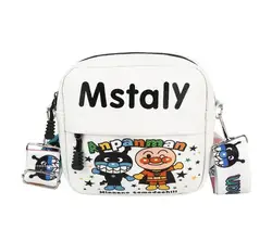 female funny ugly cute crossbody bag canvas new cartoon cute graffiti small square sling bag crossbody bag with wide strap