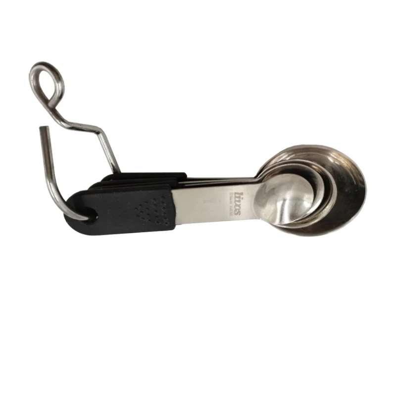 1 tsp 1/2 tsp long handle measuring spoon custom stainless steel measuring powder scoops set of 4