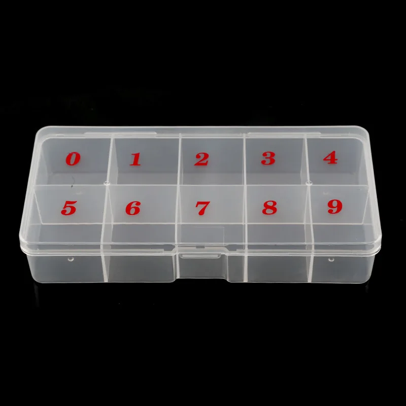 Empty Storage Box for 500pcs 10 Sizes Nail Tips - Nail Art Organize Container - Manicure Box
