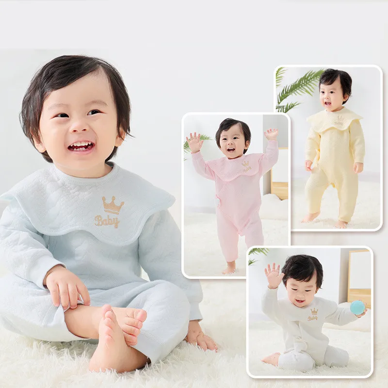 2023 Newborn Baby Kids Gift Clothing Sets Soft Cotton Layette 20 Pieces Baby Romper Sets Newborn Bodysuit Blanket Beanie Spring