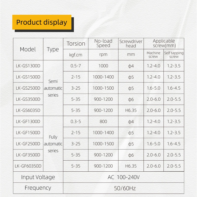 LKGS-1 Semi Automatic Precision Torques Speed Controlled Electric Screwdriver for Industrial Assembly Repair 24-36V Output