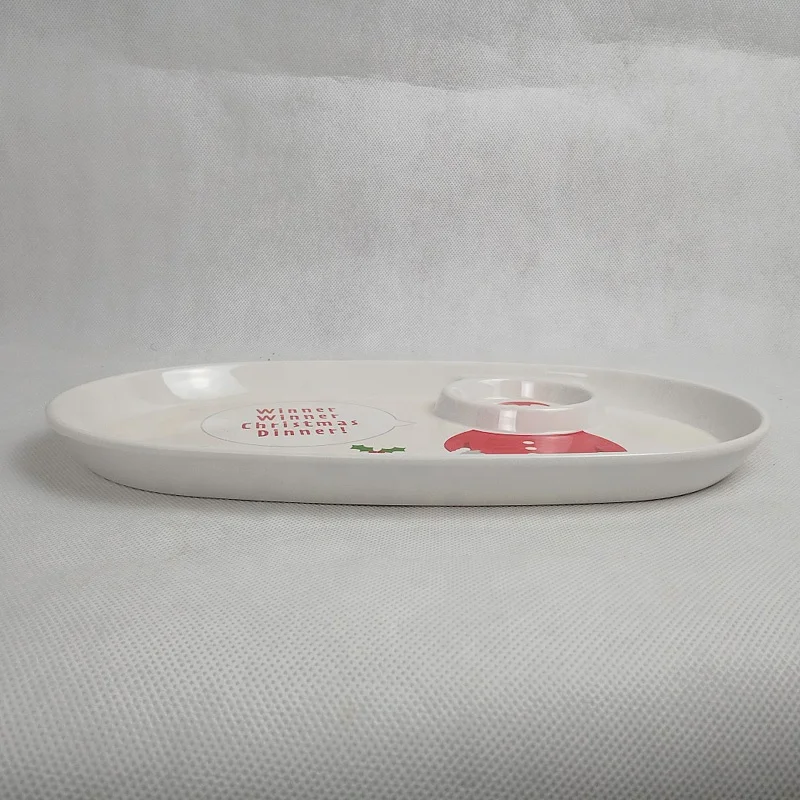 Wonderful New Merry Santa Christmas Collection Hold Sauce Cocktail Picks Melamine Chip&Dip