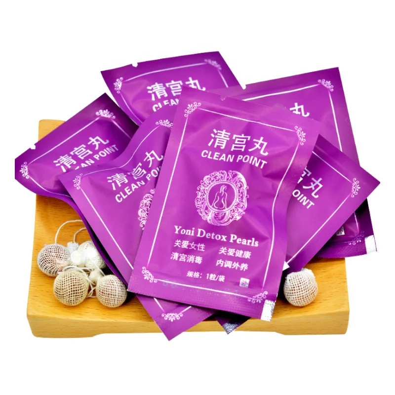Chinese Natural Herbal Yoni Steam Pearl Vaginal Clean Point Detox Pearls for Feminine